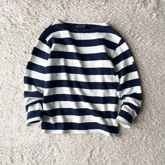 セントジェームズ 美品 バスクシャツ 32 太ピッチボーダー