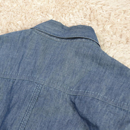 デンハム 美品 DENHAM シャンブレー 長袖シャツ S ポルトガル製
