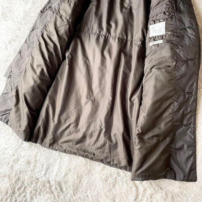 パパス 極美品 PAPAS ステンカラーダウンコート ブラウン