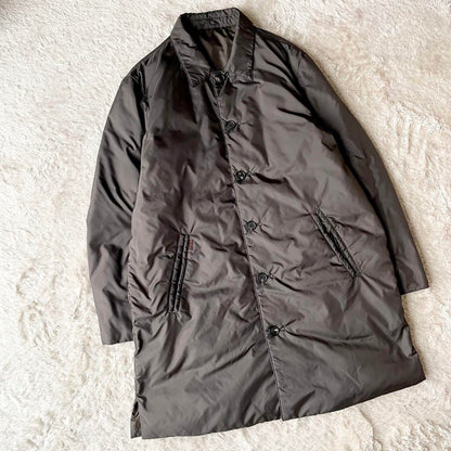 パパス 極美品 PAPAS ステンカラーダウンコート ブラウン