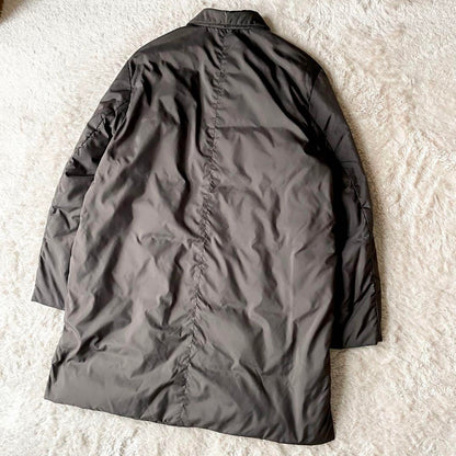 パパス 極美品 PAPAS ステンカラーダウンコート ブラウン