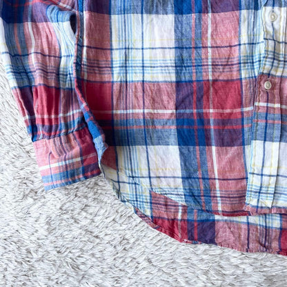 ラルフローレン 美品 リネンシャツ XS マドラスチェック