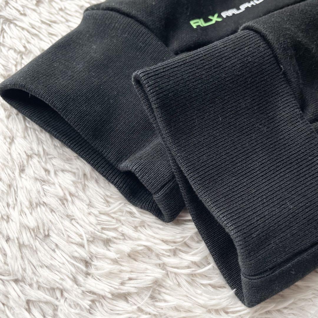 ラルフローレン RLX 美品 ハーフジップ スウェット F 黒