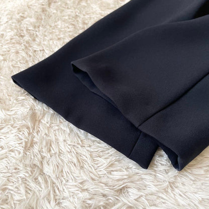 ナチュラルビューティー 極美品 ワンピース 38 ネイビー