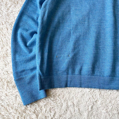 45R 極美品 45R USモー度詰ニットソーのヨックネック 2 ブルー