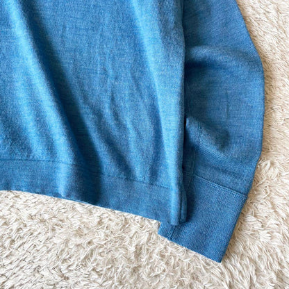 45R 極美品 45R USモー度詰ニットソーのヨックネック 2 ブルー