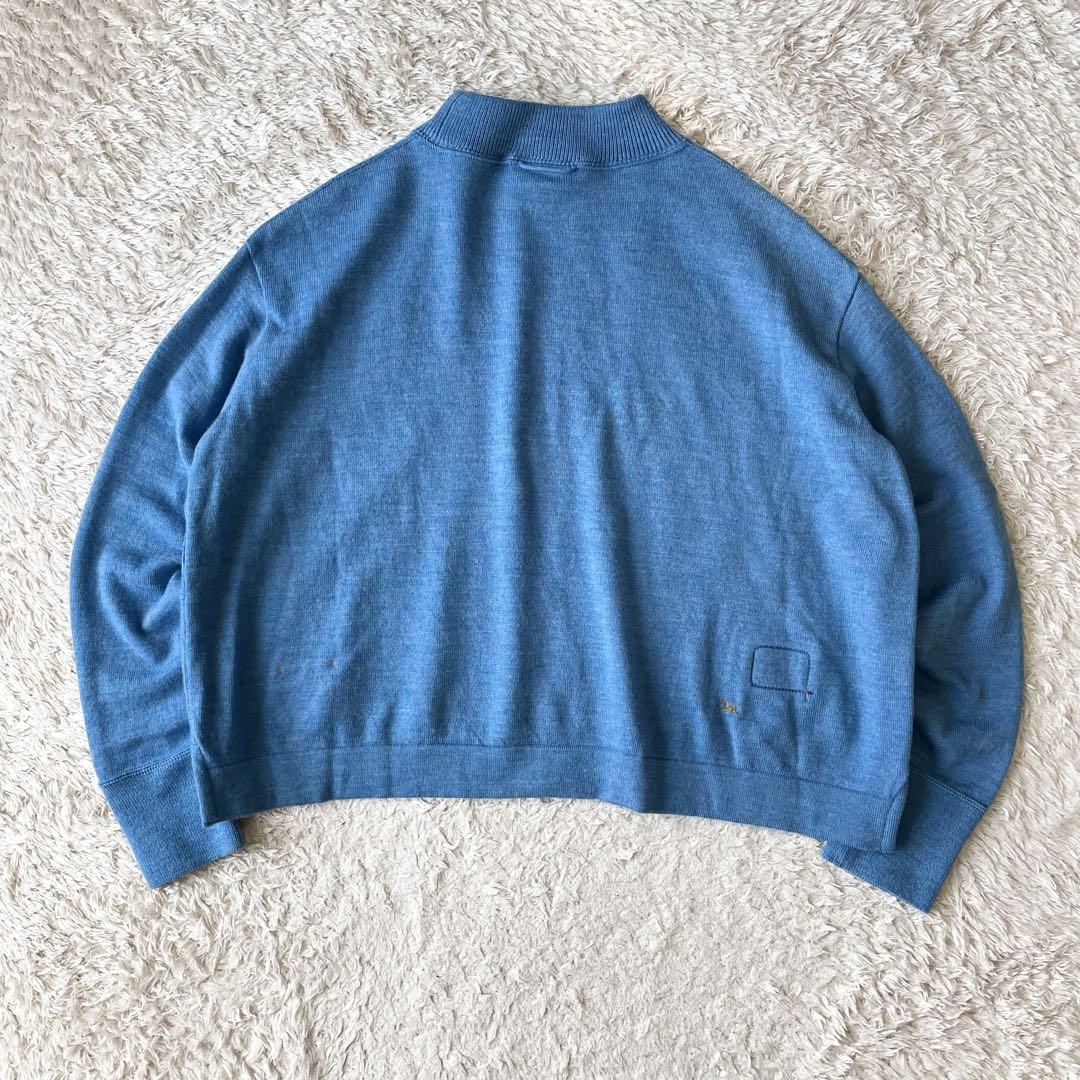 45R 極美品 45R USモー度詰ニットソーのヨックネック 2 ブルー