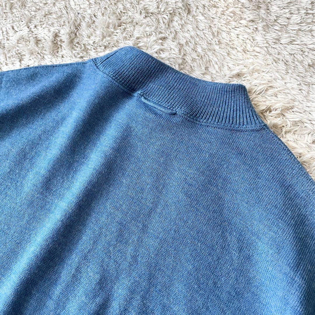 45R 極美品 45R USモー度詰ニットソーのヨックネック 2 ブルー