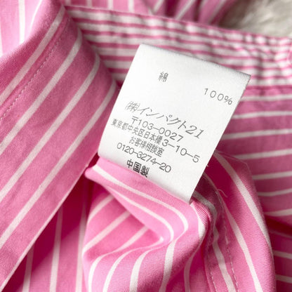 ラルフローレン 極美品 stripe L/S shirt 裾ポニー