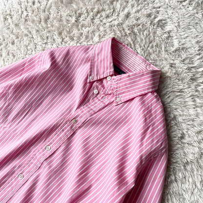 ラルフローレン 極美品 stripe L/S shirt 裾ポニー
