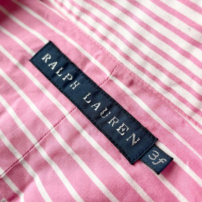 ラルフローレン 極美品 stripe L/S shirt 裾ポニー