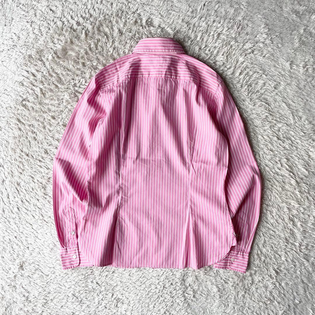 ラルフローレン 極美品 stripe L/S shirt 裾ポニー