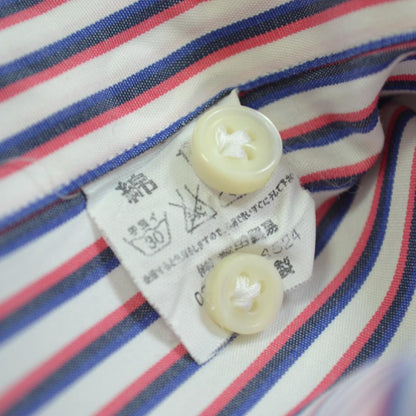ジャンネット 極美品 GIANNETTO ワイドカラーシャツ 41 ストライプ