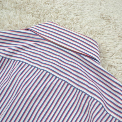 ジャンネット 極美品 GIANNETTO ワイドカラーシャツ 41 ストライプ