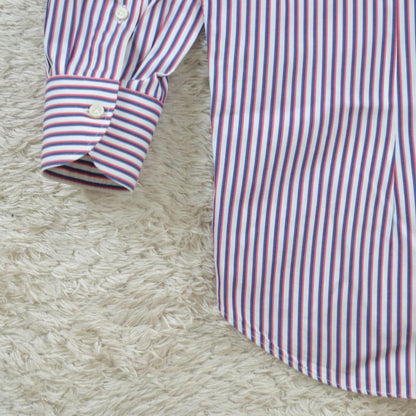 ジャンネット 極美品 GIANNETTO ワイドカラーシャツ 41 ストライプ