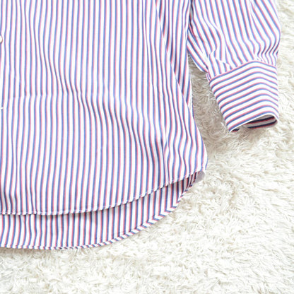 ジャンネット 極美品 GIANNETTO ワイドカラーシャツ 41 ストライプ