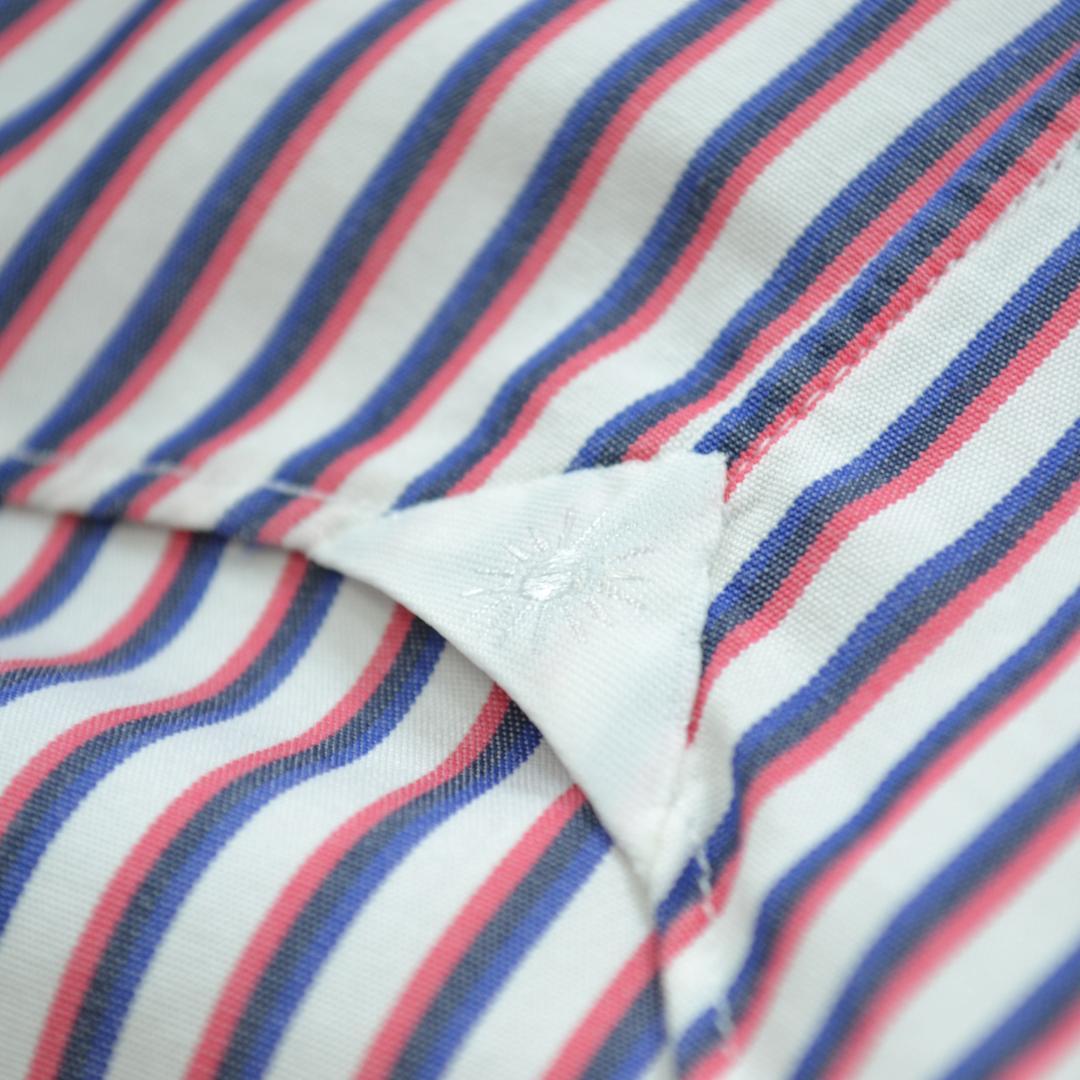 ジャンネット 極美品 GIANNETTO ワイドカラーシャツ 41 ストライプ