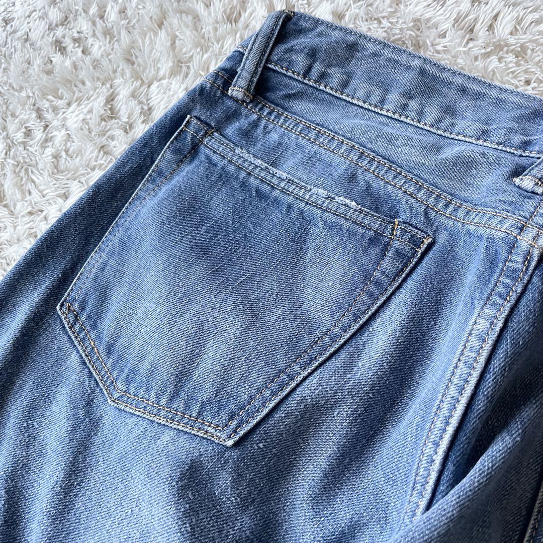 45R 美品 45R おこめデニム竹比女 加工 28 ブルー