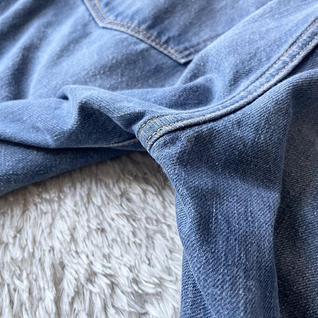 45R 美品 45R おこめデニム竹比女 加工 28 ブルー