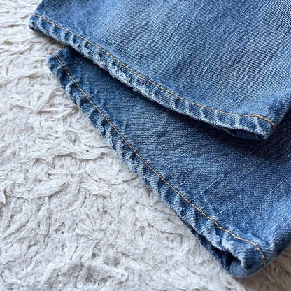 45R 美品 45R おこめデニム竹比女 加工 28 ブルー