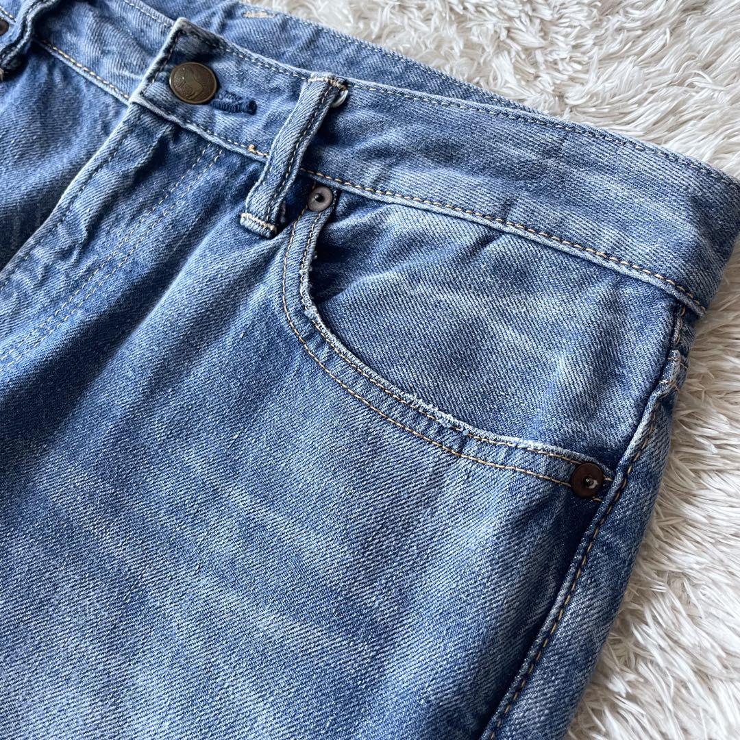 45R 美品 45R おこめデニム竹比女 加工 28 ブルー