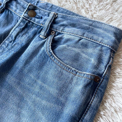 45R 美品 45R おこめデニム竹比女 加工 28 ブルー