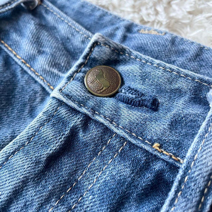 45R 美品 45R おこめデニム竹比女 加工 28 ブルー