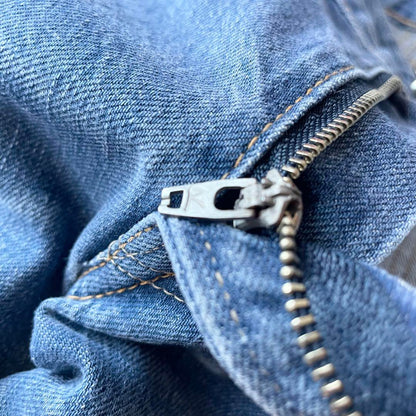 45R 美品 45R おこめデニム竹比女 加工 28 ブルー