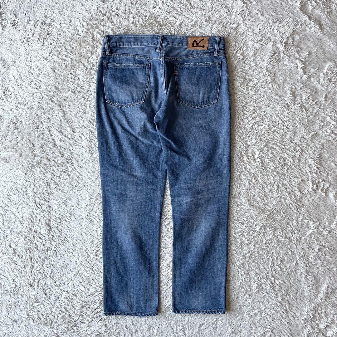 45R 美品 45R おこめデニム竹比女 加工 28 ブルー