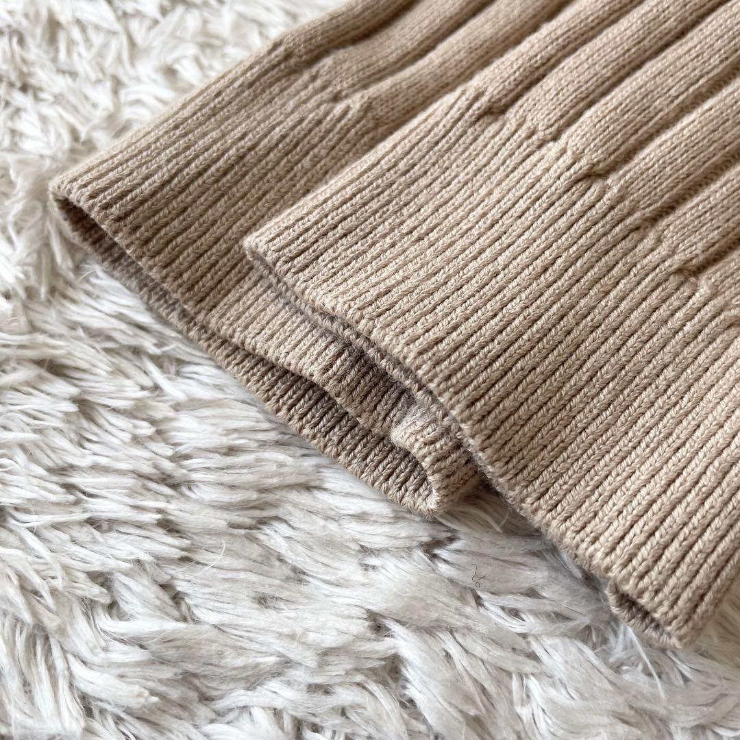 バビロン 美品 BABYLONE Vネックハイゲージニットカーディガン F