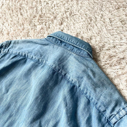 45R 極美品 コットンリネンシャツデニムの908イースタンシャツ 2