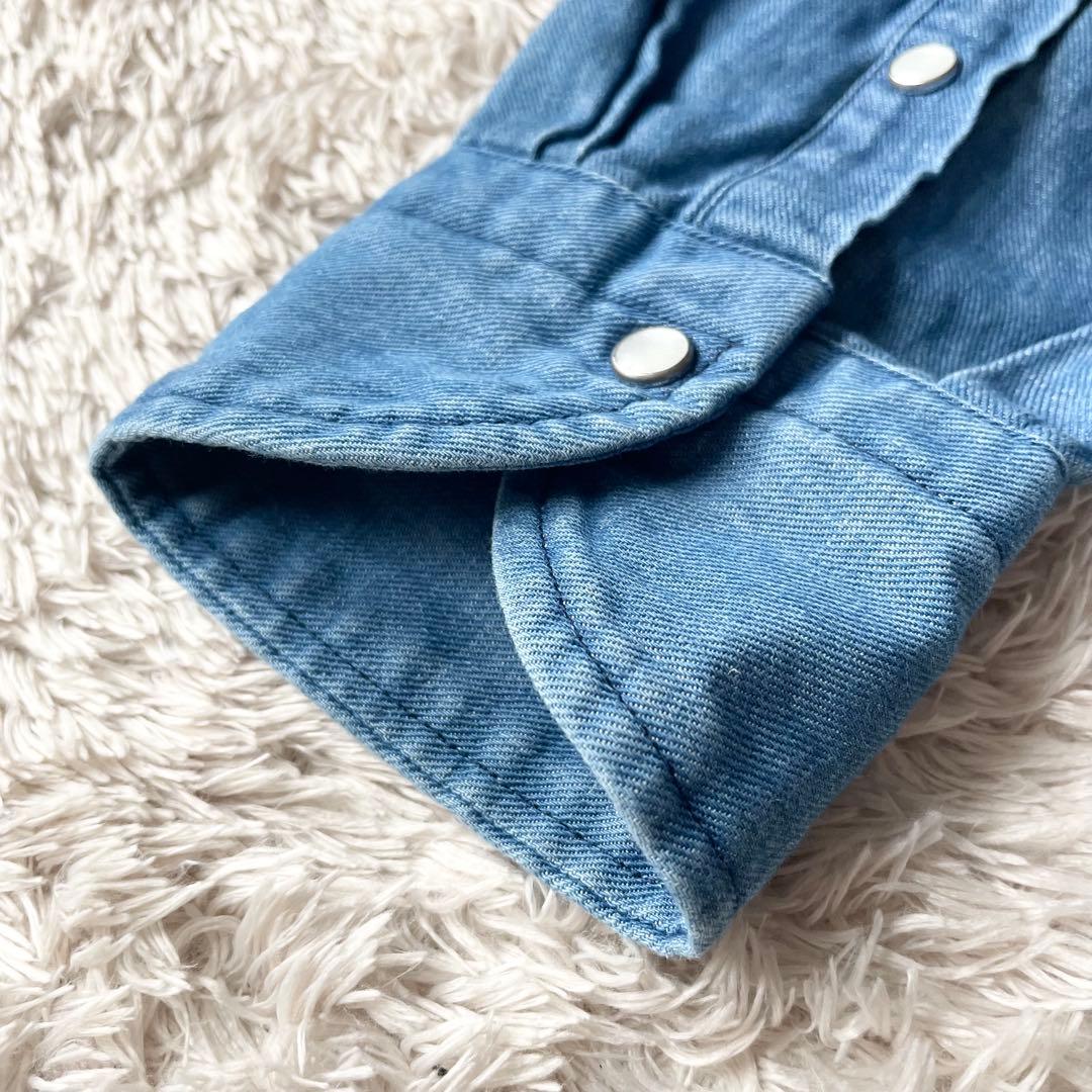 45R 極美品 コットンリネンシャツデニムの908イースタンシャツ 2