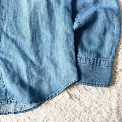 45R 極美品 コットンリネンシャツデニムの908イースタンシャツ 2
