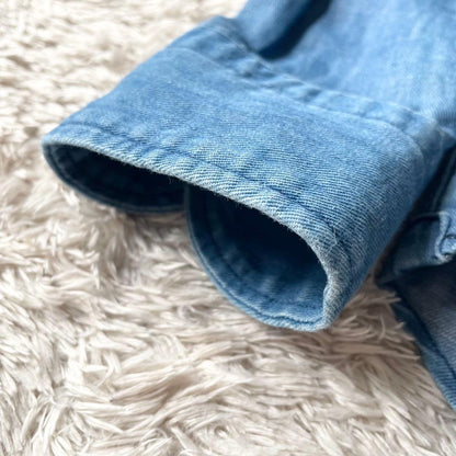 45R 極美品 コットンリネンシャツデニムの908イースタンシャツ 2