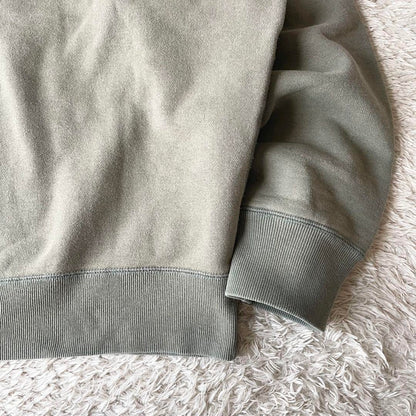 パパス papas ラグランフェルトロゴスウェット M グリーン