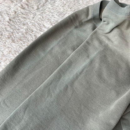 パパス papas ラグランフェルトロゴスウェット M グリーン