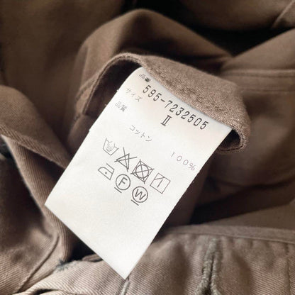 エムエイチエル 極美品 MHL ファインコットンロングスカート 2 グレージュ