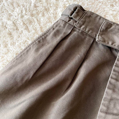 エムエイチエル 極美品 MHL ファインコットンロングスカート 2 グレージュ