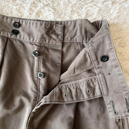 エムエイチエル 極美品 MHL ファインコットンロングスカート 2 グレージュ