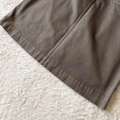 エムエイチエル 極美品 MHL ファインコットンロングスカート 2 グレージュ