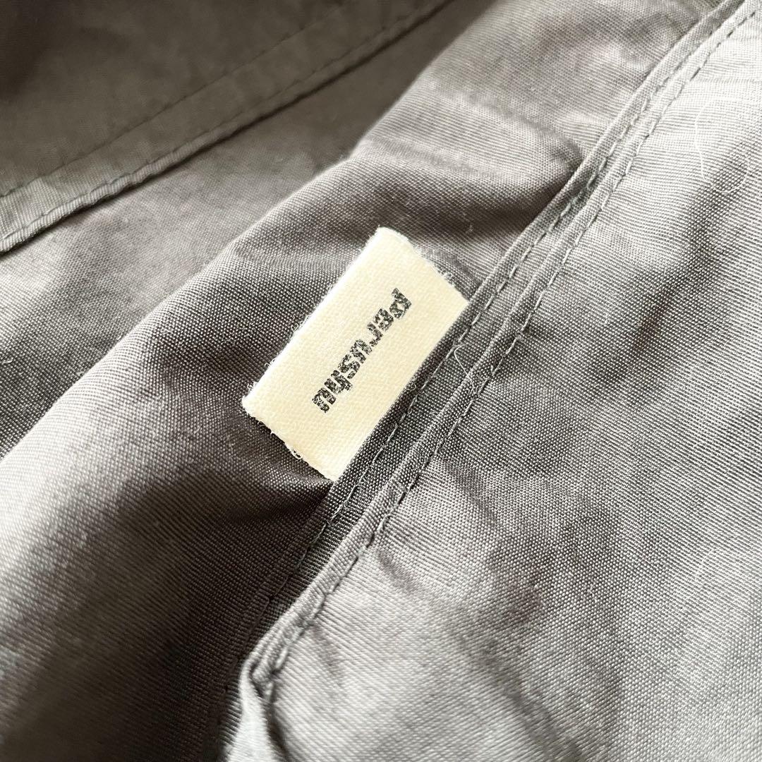 ペルーシュ 美品 PERUSHU ナイロンパンツ L 黒 ワイド