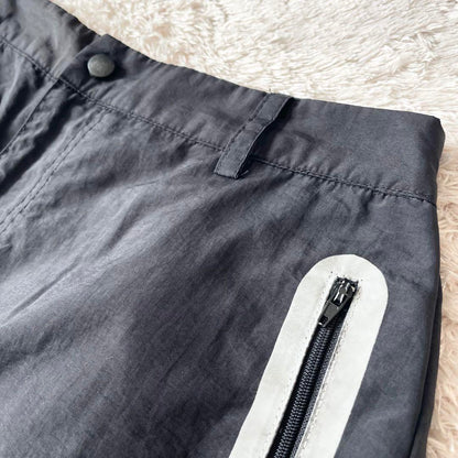 ペルーシュ 美品 PERUSHU ナイロンパンツ L 黒 ワイド