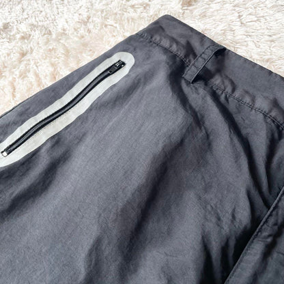 ペルーシュ 美品 PERUSHU ナイロンパンツ L 黒 ワイド