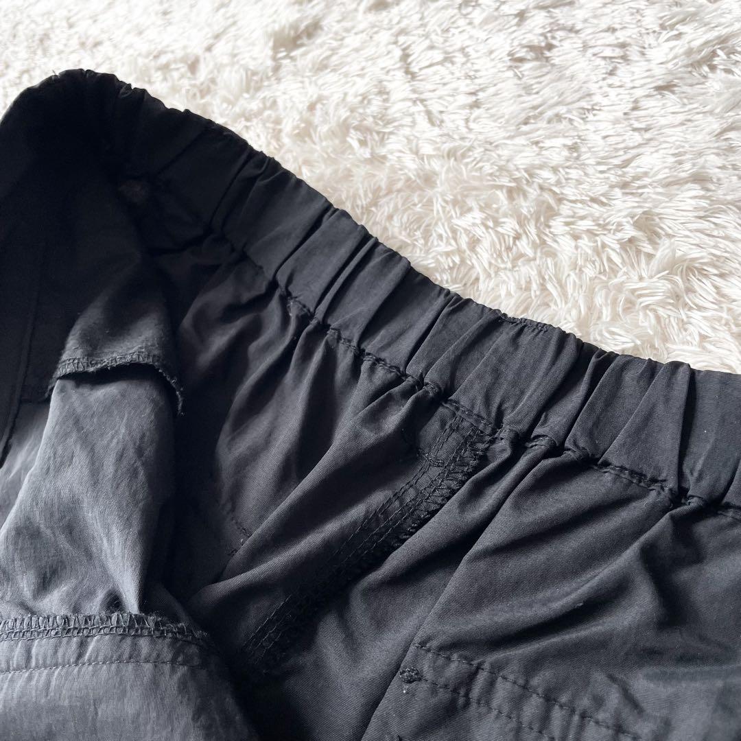 ペルーシュ 美品 PERUSHU ナイロンパンツ L 黒 ワイド