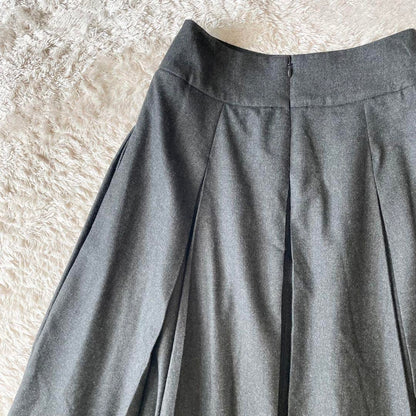 マーガレットハウエル 極美品 FINE FLANNEL ボックスプリーツスカート