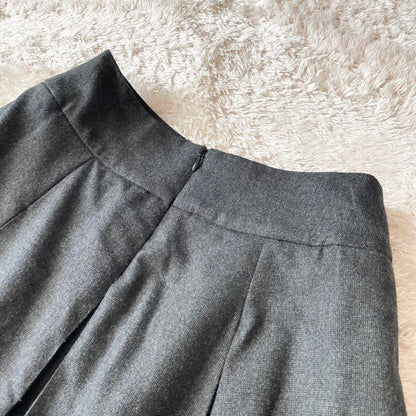 マーガレットハウエル 極美品 FINE FLANNEL ボックスプリーツスカート