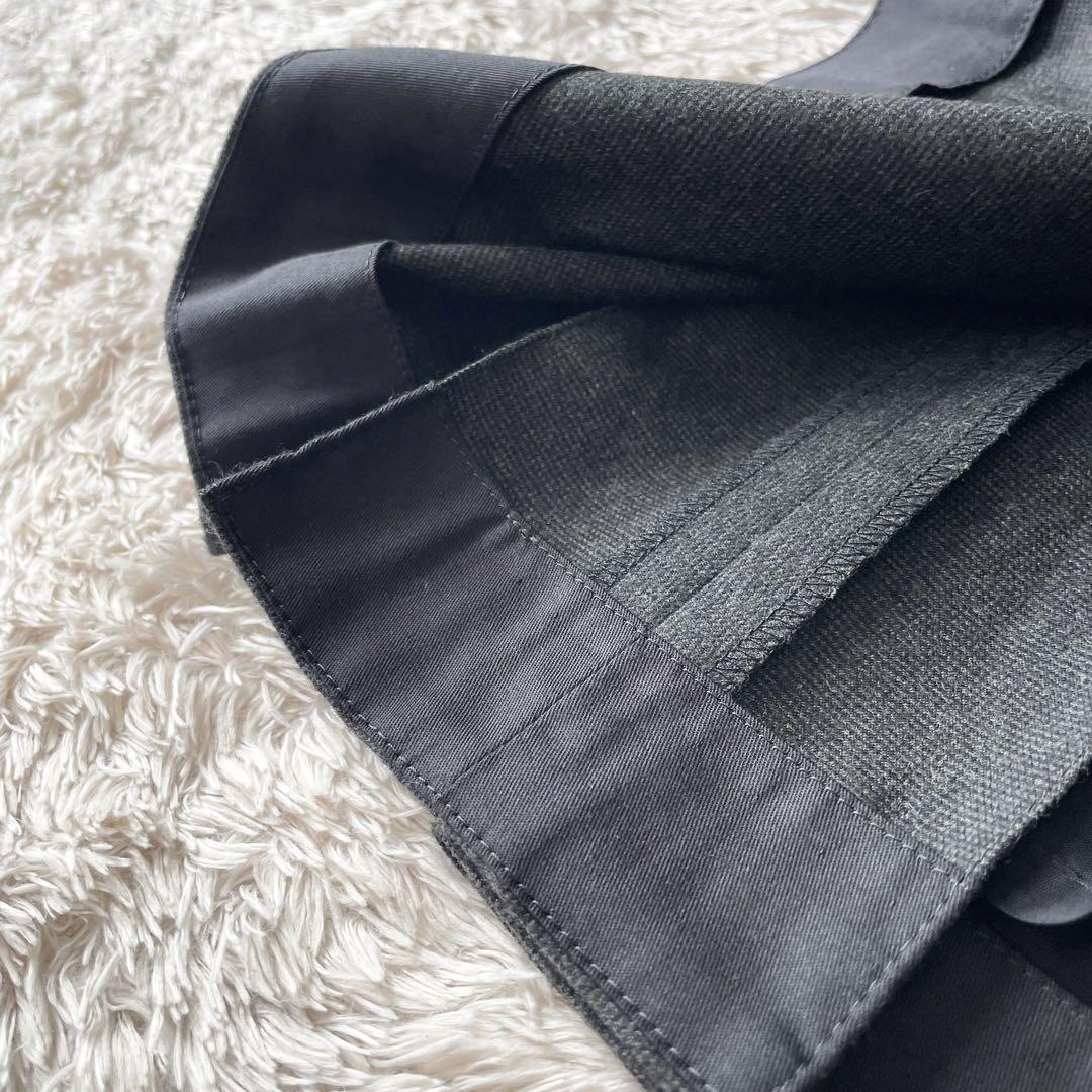 マーガレットハウエル 極美品 FINE FLANNEL ボックスプリーツスカート