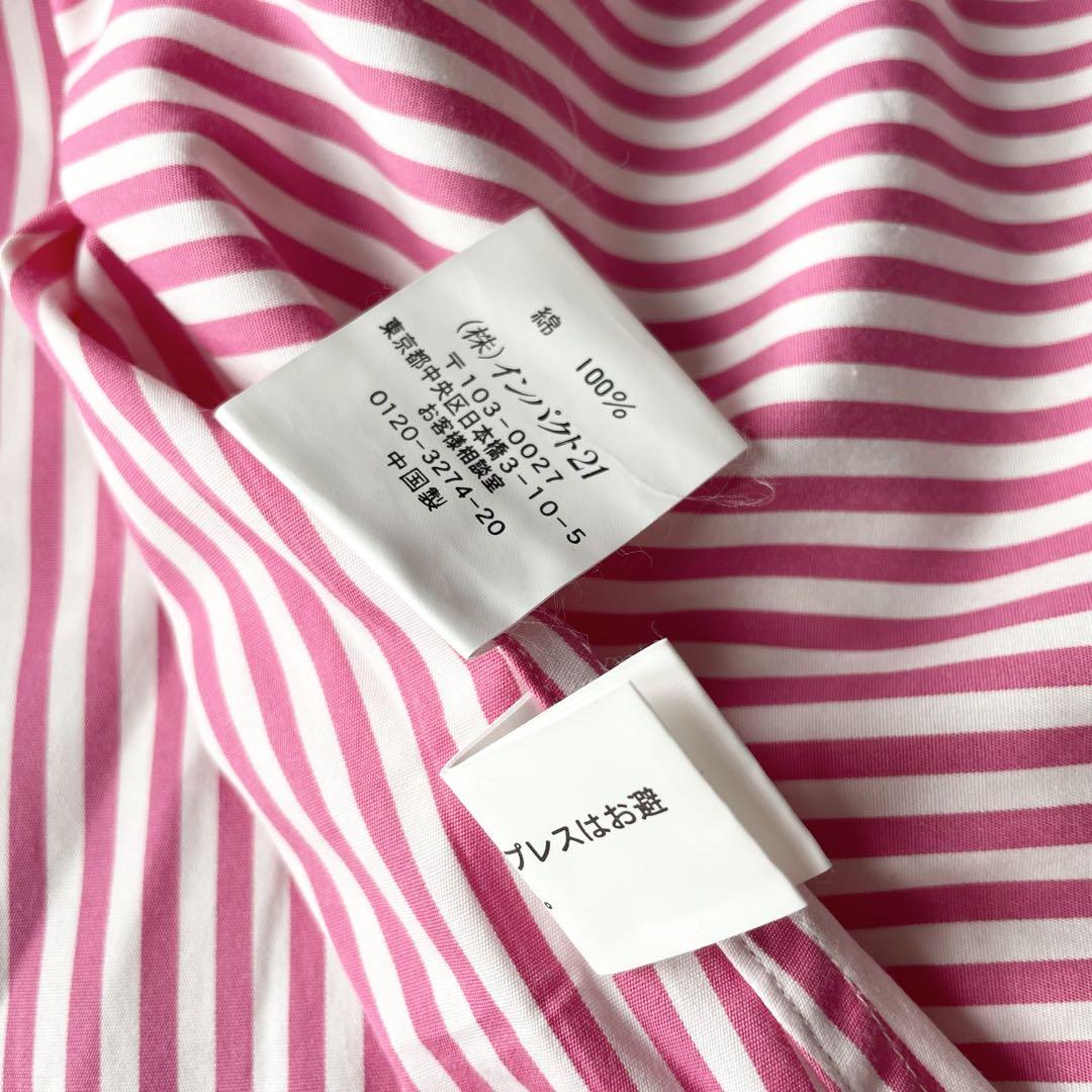 ラルフローレン 極美品 stripe L/S shirt 袖ポニー