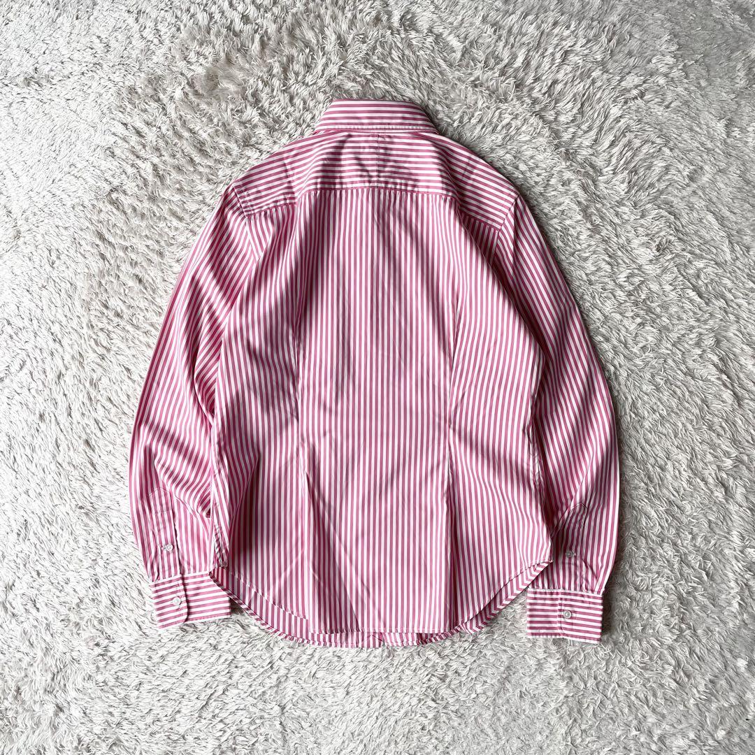 ラルフローレン 極美品 stripe L/S shirt 袖ポニー