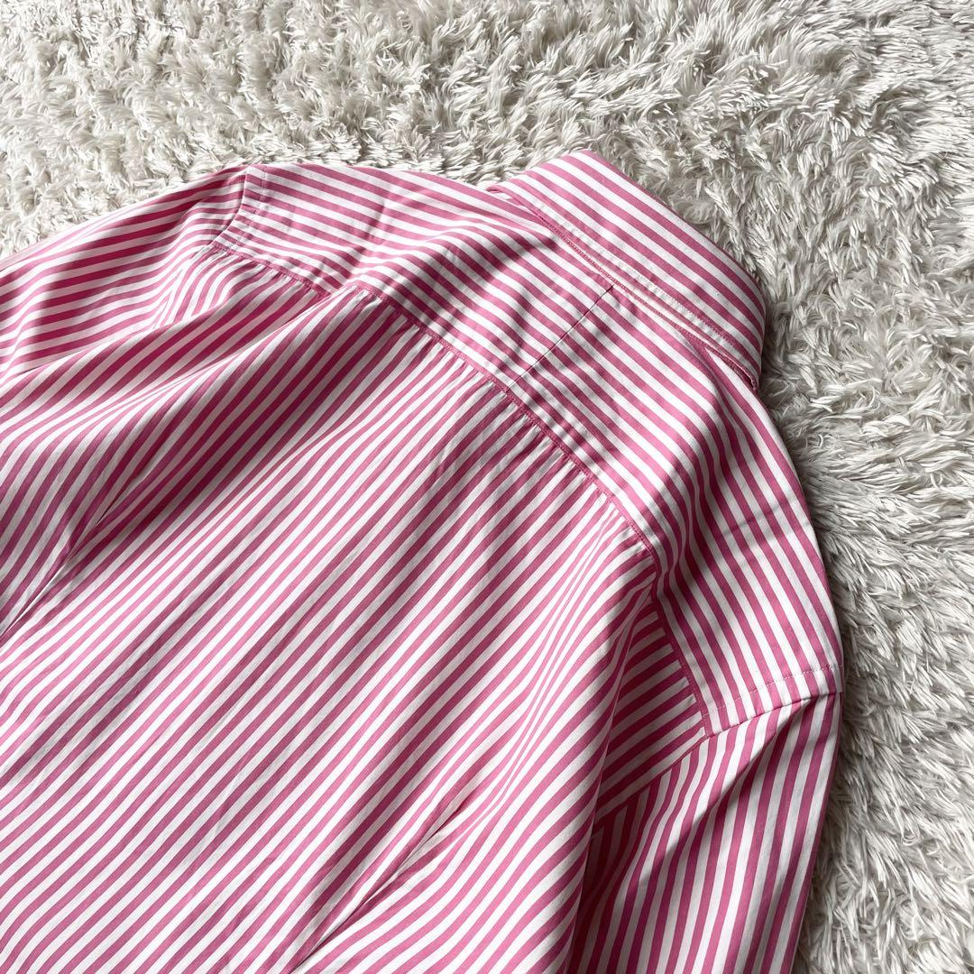 ラルフローレン 極美品 stripe L/S shirt 袖ポニー